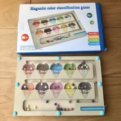 Magnetic color classification game