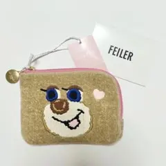 LOVERARY BY FEILERドアップテディガール L字ポーチ ピンク