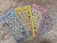 ちいかわ 3Dボンボンドロップシールステッカー 4パックセット