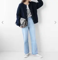 ジャーナルスタンダード　レリューム　ネイビー　カーディガン