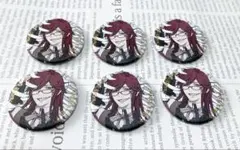 黒執事　缶バッジ　グレル　６個