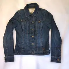 ​美シルエット★GUESS ストレッチ デニムジャケット Gジャン S(M相当)