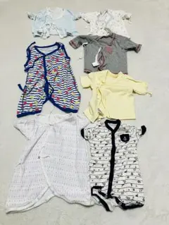 7枚セット　50-60cm ベビー肌着 ロンパース まとめ売り 新生児　男の子