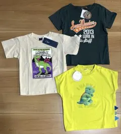 新品 男の子 子供服 120cm 半袖Tシャツ まとめ売り 恐竜 綿100%