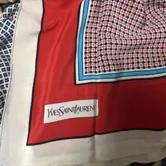Yves Saint Laurent 幾何学模様 スカーフ