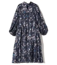 SHIPS Arobe スノー フレーク プリント ティアード ワンピース