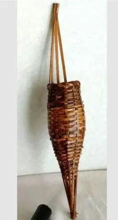 花籠　竹籠　竹細工　竹工芸品　かご　小道具　華道茶道　花器　古道具竹工芸技能士作 花籠 竹籠 竹細工 竹工芸品 かご 小道具 華道茶道 花器 古道具竹工芸
