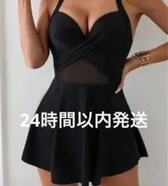 【3月20日まで値下げ】水着黒ワンピースマタニティ　体型カバー上下セットMサイズ