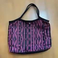 FAUCHON トートバッグ 黒・ピンク