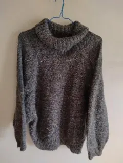 タートルネックセーター ニット BLACK 長袖 プルオーバー レディース