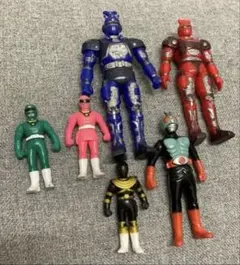 特撮ヒーローフィギュア 6体セット　仮面ライダー