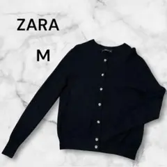 【即日発送✨】 ZARA ザラ カーディガン キラキラボタン　ブラック