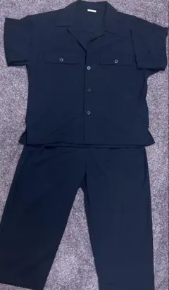 【GU】セットアップ 半袖シャツ イージーパンツ ブラック Mサイズ