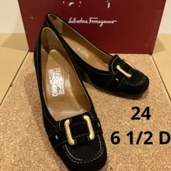 【美品】フェラガモ　オードリー　ハラコ　レオパード　6 1/2D 2025年最新】フェラガモ6Dの人気アイテム - メルカリ