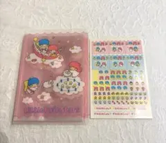 1997年 当時物 キキララ リトルツインスターズ　ファイル　シール付き