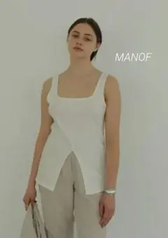 【MANOF】SQUARE CUT TANK TOP スクエアカットタンクトップのサムネイル