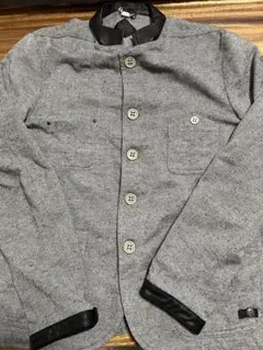 DIESEL ジャケット グレー レザー切替 サイズXXLのサムネイル