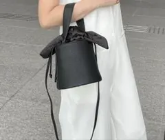 united base maiさんコラボ本革 2WAY バケツ型バッグ紐取れてる