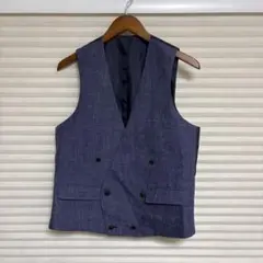 SUIT SELECT イタリア”DALSASSO”製生地 リネンベスト A4