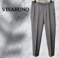 『ビサルノ』スラックス パンツ/ウール混【73】グレー 無地/シンプル ビジネス