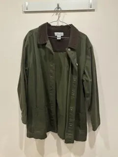 CABIN CREEK コーデュロイ襟付き カバーオールジャケット カーキ