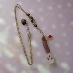 【poolside】ルージュネックレス　ブラウン　チョコレート色