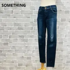 SOMETHING ストレッチスキニーデニム　ジーンズ　ストレート　B412