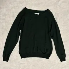 any SiS ケーブルニット グリーン M