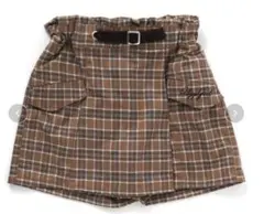 [未使用に近い] ALGY 前ベルトチェックキュロット M 160cm