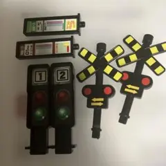プラレール 信号機と踏切セット　情景パーツまとめ