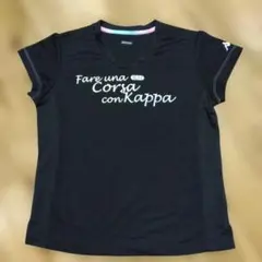 【Kappa 】半袖 Tシャツ ブラック レディースのサムネイル