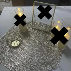 結婚式　ウェルカムスペース　受付セット　ゴールド