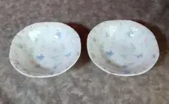 花柄　深皿　ペア