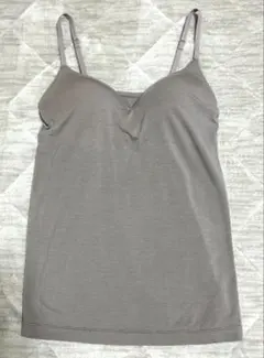 無印良品　なめらかブラキャミソール　S