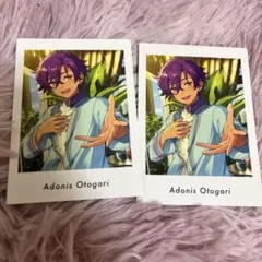 あんさんぶるスターズ 乙狩 アドニス ぱしゃっつ カード 2枚まとめ売り