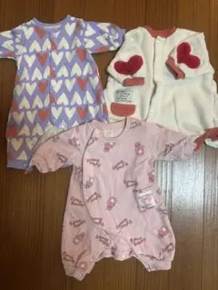 専用の　 ロンパース・カバーオール3点セット　女の子