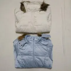 ☆ユニクロ＆GU☆女の子用☆ダウンコート２点セット☆130☆