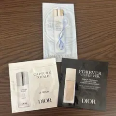 Diorメイクアップベース、セラム、エスティローダー化粧水　サンプル3点
