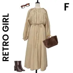 【RETRO GIRL】レトロガール レイヤード風　ワンピース ロングワンピ