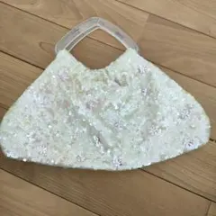 d*3様 アンテプリマ　クリーム色アイボリー ビーズ刺繍 バッグ