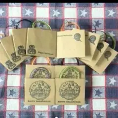 ミニ手提げ紙袋(ハロウィン②)　１２枚セット