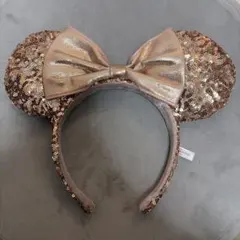 ディズニー ミニー　カチューシャ ピンクゴールド