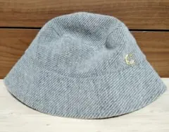 美品　CA4LA　バケットハット　ウール地　グレー