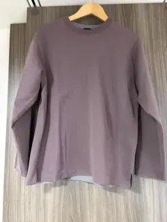 green label relaxing パープル長袖トレーナー