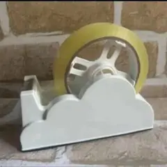 【アウトレット】テープカッター ホワイト 雲型デザイン　傷ありのサムネイル