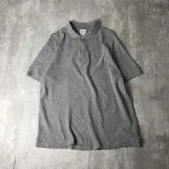 フランス企画 LACOSTE ラコステ 鹿の子 ポロシャツ 8 グレー