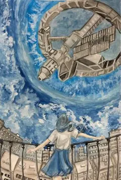 (0:00まで限定価格)手描きイラスト　原画　水彩画　アナログイラスト