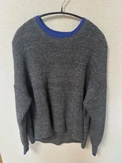 AMERICAN HOLIC配色ラインニットプルオーバーM
