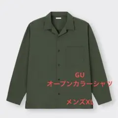 GU オープンカラーシャツ カジュアルシャツ 長袖