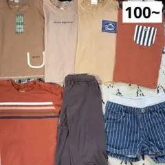 しまむら 子供用Tシャツ まとめ売り 100 夏服 男の子保育園着 半ズボン